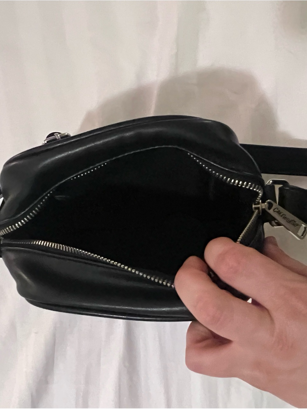 Black Mickey Mouse Club Leatherette Crossbody Bag - Picture 3 of 4